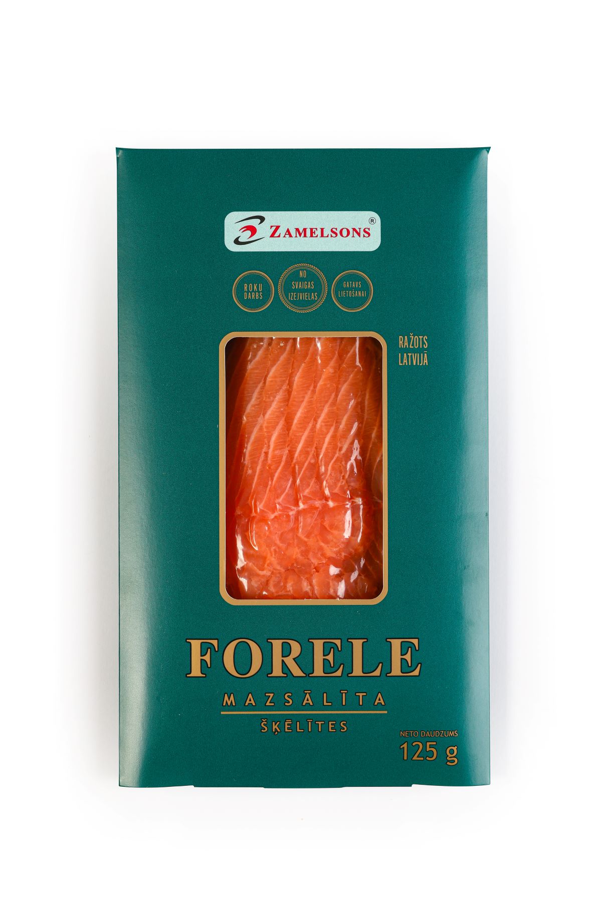 Mazsālīta forele šķēlītēs 125 g